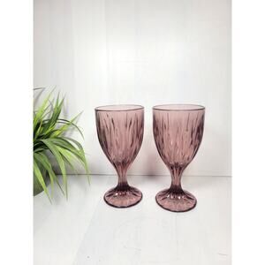 Vintage Noritake Entree Cranberry Ice Tea Water Goblet
